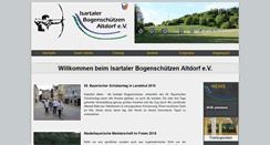 Desktop Screenshot of isartaler-bogenschuetzen.de